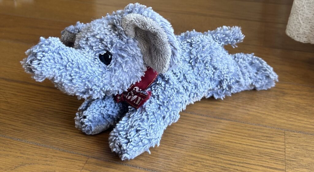 ふわふわになり、良い匂いになった洗濯後のAURORAのぬいぐるみ