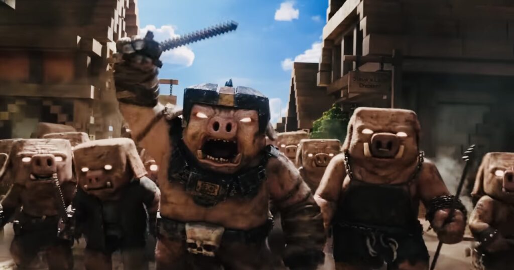 マイクラ映画　町を襲うチャンガス将軍と部下たち