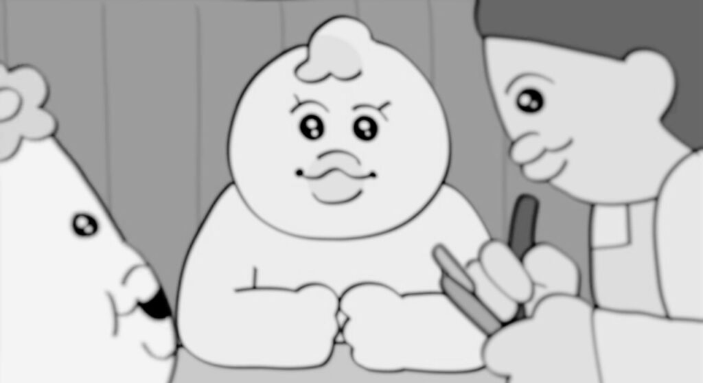 店員にデザートの細かい要求をするんぽちゃむ